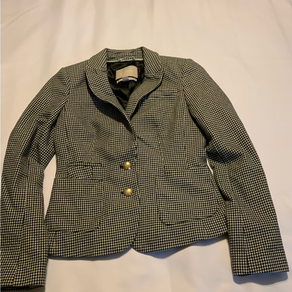 BANANA REPUBLIC Blazer SIZE 0 Black White.